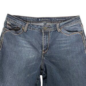 Salt Works NYC Jeans Bootcut Medium Rise Embellished Pocket Size 12‎